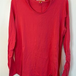 Lucy Pink Fitted Long Sleeve Tee